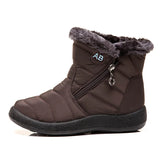 Waterproof Snow Boots for Women Winter Shoes Warm Plush Platform Ankle Boots Woman Big Size Non Slip Low Heel