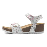 Fashion Women Cork Sandals 2023 New Summer Beach Wedge Trifle Buckle Strap Black White Platform Outside Sandalias