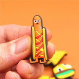 Sale 1pcs Original Shoe Charms Cartoon Ice cream and Burger Garden Shoe Buckle Accessories Decorations Fit Croc JIBZ