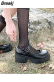 Heels for Women Platform Stiletto Heels Ladies Shoes and Sandals Leather Wedding Shoes Bride Student Lolita Mary Jane