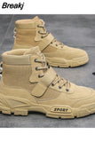 Casual High Top Shoes for Men 2023 Winter Desert Boots Outdoor Hiking Boots Ankle Boots Comfort Sports Buty Robocze