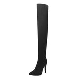 INS 31-43 Sexy red Thigh High Boots Women 2020 over the knee boots ladies pointed toe High Heels shoes