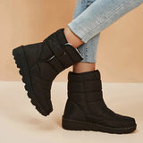 Platform Waterproof Snow Boots for Women 2023 Soft Sole Keep Warm Winter Boots Woman Non Slip Ankle Booties Plus