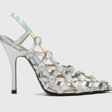 Breakj Spring And Summer New Fashion Diamond Magic Luxury High Heel Sandals Sexy Fine Heel Pointed Shoes Women's