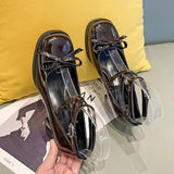 Fashion Sexy High Heels Ladies Dress Party Bridal Shoes Thick Bottom Patent Leather Mary Jane Shoes Ladies High Heels