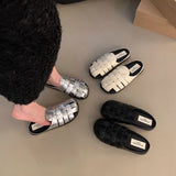 Bao-head Half Slippers, Women's Summer Wear 2024 New Slip-on Moeller Sandals, Birkenstocks Woven Sandals, Women's