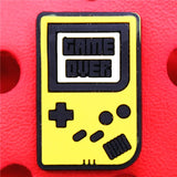 Heart-Shaped Shoe Charms Game Console Controller Audio Tape Shoe Accessories Decoration Fit Croc Jibz Kids Party Gifts