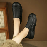 Spring and Autumn New Round Head Colored Outwear Fashion Women's Flat Shoes Comfortable Thick Sole Single Shoes