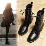 Breakj Autumn And Winter Thin Leg Women's Short Boots Boots Wearing Martin Boots With British Wind Thin Boots Coarse Heel Shoes