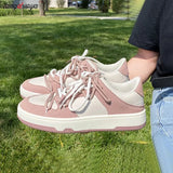 Women Sneakers Pink Tennis Lovely Girl Casual Shoes Female Student Low Top Platform Flats Ladies Vulcanize Casual