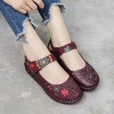 Leather Soft Bottom Women Flats Mother Shoes Comfort Oxford Shoes For Women Shoes Women Loafers