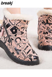 Women Boots 2023 Designer Snow Boots Winter Shoes For Women Waterproof Ankle Boots Super Warm Winter Botas Mujer New