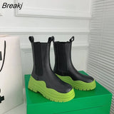 New Boots Platform High Boots Chelsea Boots for Men and Women High Top Boots 35-40