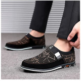 Casual Men's Leather Shoes Slip-On Loafers for Men Business Moccasins Office Men Work Flats Trend Driving Shoes Big