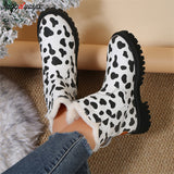 winter woman snow boots Plush Snow Boots Women Platform Casual Shoes Warm Faux Fur Shoes 2023 Women Winter Ankle