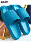 Slippers for Women Summer Thick Platform Sandals Wedges Indoor Bathroom Non-slip Slides Ladies Men Slides Beach Woman