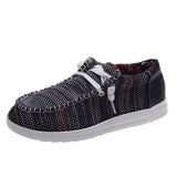 New Women Shoes Sneakers Knitted Mesh Dude Flats Large Size Ladies Slip on Zapatill Mujer Casual Summer Female
