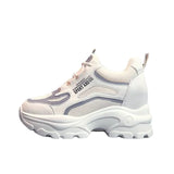 Heel White Shoes Trendy Women's Shoes 2023 New Breathable Thick Bottom Versatile Casual Shoe Comfortable Women's