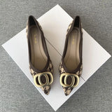 Summer Footwear Flats Pointed Toe Shoes for Women 2023 Black Flat Luxury Brand Shoe Chic Point Wholesale Trend 39