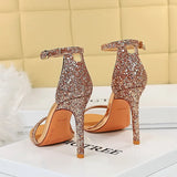Breakj Fashion Sexy Nightclub Summer Heels One-Word