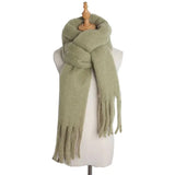 Shipping 2023 Winter Plaid Vintage Scarf Women Men Preppy Scarves Warm Pashmina Foulard Bufanda Male Mujer Thick Wrap