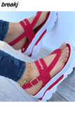 Women Sandals 2023 New Platform Sandals For Summer Wedges Shoes Women Platform Heels Sandalias Mujer Luxury Summer Flip