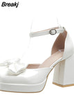 Women Mary Janes Pumps Shoes Brand Design 2023 Spring Gothic Style Lolita Sweet Girl Office Lady High Heels Pumps