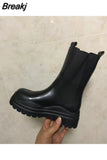 New Women's Boot Design Fall Platform Shoes Women's Chelsea Boots Fashion Women's Ankle Boots Winter Shoes Plus Size