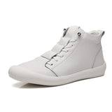 Breakj Men's Shoes New Fall High Help Korean Version Of Fashion Shoes Sports Casual Shoes Leather Small White Shoes Men's Fashion Shoes