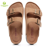 Summer Men's Mule Clogs Slippers High Quality Classic Two Buckle Cork Slides Sandals Footwear For Men Women Unisex