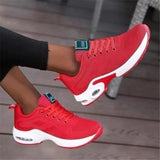Autumn and Winter Women’s Mesh Lace Up Breathable Sneakers Lightweight Versatile Outdoor Casual Couple Shoes Zapatos