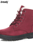 Women Winter 2023 New In Ankle Boots For Winter Shoes Women Low Heels Platform Botas Mujer Free Shipping Snow Boots