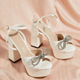 Heel Shoe Roman Style Navy Blue Pumps Sandals Ladies 2024 Basketball Platform Low-Heeled Orange Beige African Latest