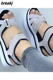 Women Sandals Lightweight Heels Sandals Summer Shoes For Women Wedge Sandal With Platform Sandalias Mujer Summer Footwear