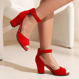 Women Pumps Sandals Summer Open Toe High Heels Low Block Heel Shoes Gladiator Ankle Strap High Gladiator Sandals