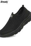 Men Shoes Breathable Mesh Summer Summer Lightweight Hiking Shoe Outdoor Walking Casual Shoes Slip-On Driving Men's