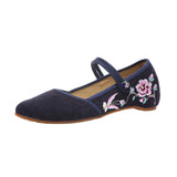 Breakj Shoes Single Shoes Fashion Tendon Embroidered Cloth Shoes Women's Single Shoes Spring And Summer Cloisonne Shallow Cloth