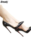 color plus size 45 46 stilettos pointed toe 8cm 10cm 12cm high heel customize daily wear concise women pump