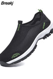 New Men Summer Comfortable Casual Shoes Slip-on Mesh Flats Trainers Sneakers Water Loafers Size