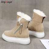 Bottom Side Chain Warm Comfortable Snow Boots for Women In 2024 Winter New Fashion Casual Casual Short Boots for