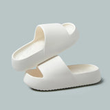 Summer Thick Platform Slippers Women 2024 New Non Slip Soft Cloud Slides Woman Unisex Thick-Sole Beach Flip Flops