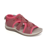 Breakj Women 2023 New Plus Size Velcro Sandals Frosted Flat Casual