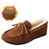 Autumn And Winter New Doudou Shoes, Plush, Warm, Bow, Korean Version, Casual, Flat-Bottomed, Lazy Cotton