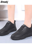 Spring and Autumn New Fashion Temperament Solid Color Women's All Matching Summer Breathable Casual Sneakers Woman