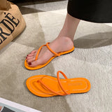 Shoes 2023 New Basic Women's Slippers Summer Outdoor Beach Slippers Female Simple Clip Toe Shoes for Women Zapatos