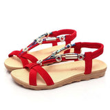 New Summer Women's Sandals Round Toe Open Toe Flat Sandals Slip-on Casual Sandals Women Soft and Comfortable Beach