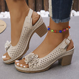 Breakj Summer New Women's Slope And Thick-Soled Sandals Large-Size Fish Mouth Slope And Word Slope Heel