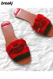 Summer Women Slippers Flat Slip On Slides Outdoor Narrow Brand Flip Flops Women Causal Shoes Platform Sandals Beach