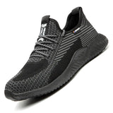 Safety Shoes Men Ankle Boots Shoe Man Work Summer Breathable Lightweight Boots Oil Resistant Sneakers Freeshipping
