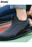 Rain Boots Men's Tide Short Rain Boots Non-slip Kitchen Takeaway Water Shoes Thick-soled Overshoes Fishing Rubber